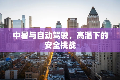 中暑与自动驾驶，高温下的安全挑战