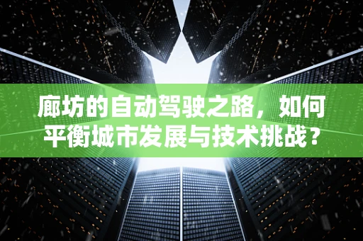 廊坊的自动驾驶之路，如何平衡城市发展与技术挑战？