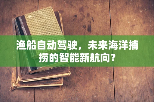 渔船自动驾驶，未来海洋捕捞的智能新航向？