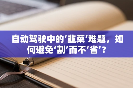 自动驾驶中的‘韭菜’难题，如何避免‘割’而不‘省’？