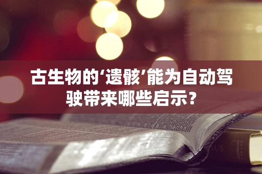 古生物的‘遗骸’能为自动驾驶带来哪些启示？