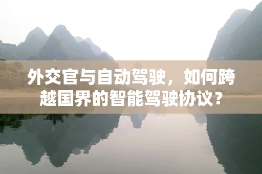 外交官与自动驾驶，如何跨越国界的智能驾驶协议？