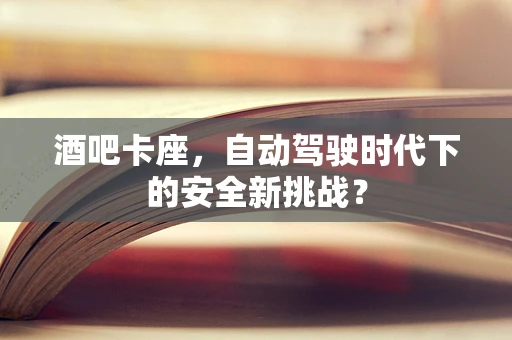 酒吧卡座，自动驾驶时代下的安全新挑战？
