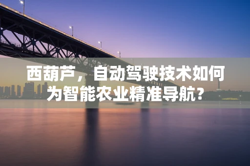 西葫芦，自动驾驶技术如何为智能农业精准导航？