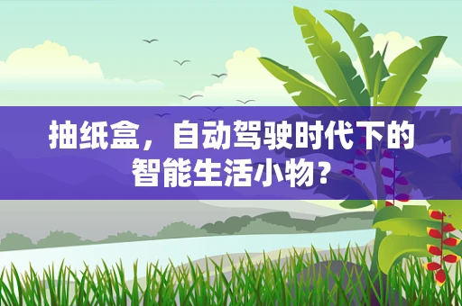 抽纸盒，自动驾驶时代下的智能生活小物？