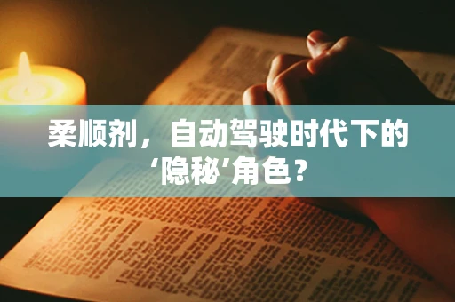 柔顺剂，自动驾驶时代下的‘隐秘’角色？