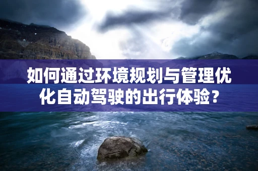 如何通过环境规划与管理优化自动驾驶的出行体验？