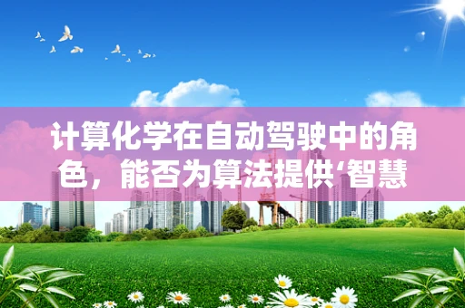 计算化学在自动驾驶中的角色，能否为算法提供‘智慧’的燃料？