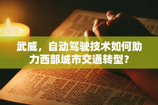 武威，自动驾驶技术如何助力西部城市交通转型？