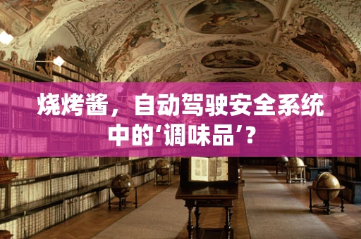 烧烤酱，自动驾驶安全系统中的‘调味品’？