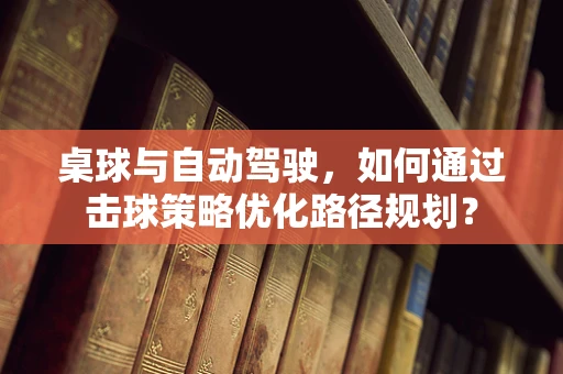 桌球与自动驾驶，如何通过击球策略优化路径规划？