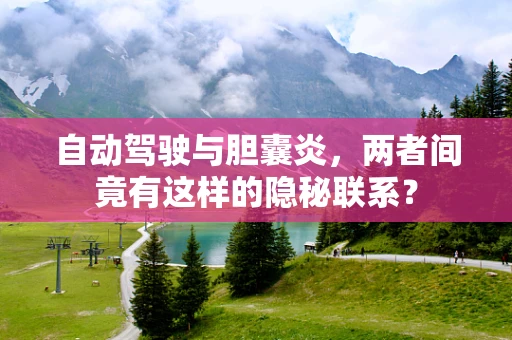 自动驾驶与胆囊炎，两者间竟有这样的隐秘联系？