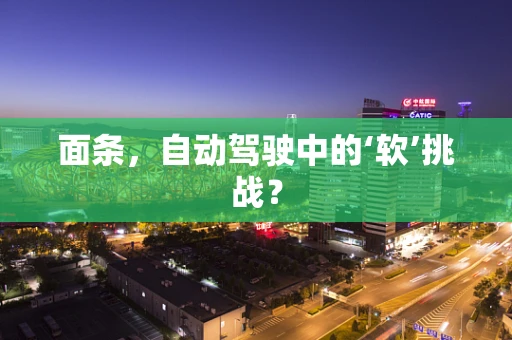 面条，自动驾驶中的‘软’挑战？