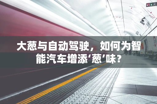 大葱与自动驾驶，如何为智能汽车增添‘葱’味？