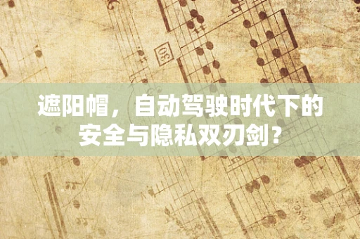 遮阳帽，自动驾驶时代下的安全与隐私双刃剑？