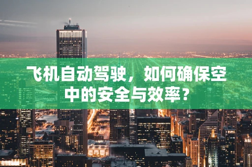 飞机自动驾驶，如何确保空中的安全与效率？