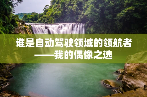 谁是自动驾驶领域的领航者——我的偶像之选