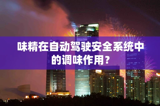 味精在自动驾驶安全系统中的调味作用？