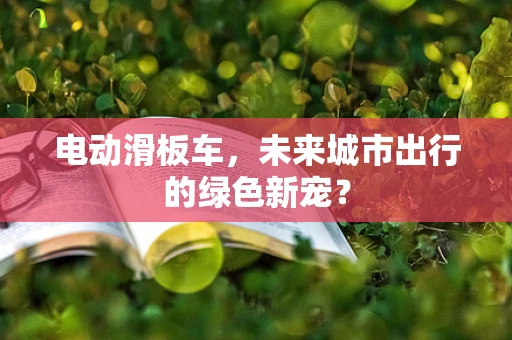 电动滑板车，未来城市出行的绿色新宠？