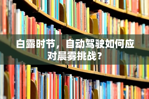 白露时节，自动驾驶如何应对晨雾挑战？