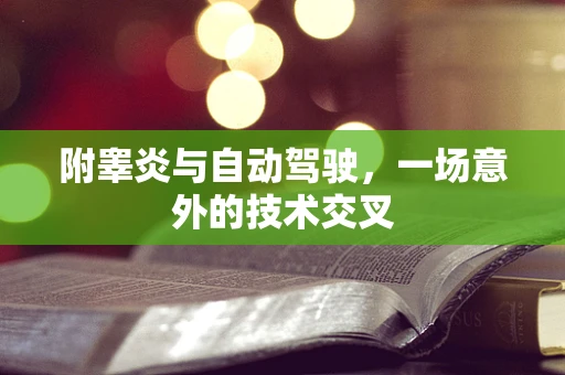 附睾炎与自动驾驶，一场意外的技术交叉
