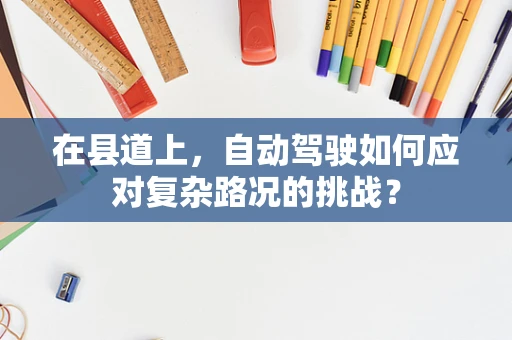 在县道上，自动驾驶如何应对复杂路况的挑战？