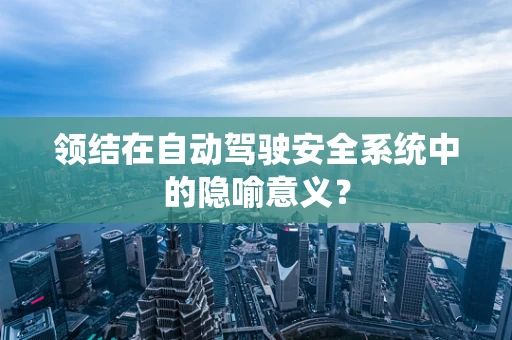 领结在自动驾驶安全系统中的隐喻意义？