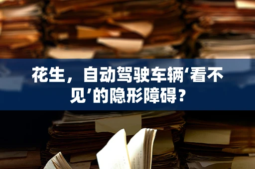 花生，自动驾驶车辆‘看不见’的隐形障碍？