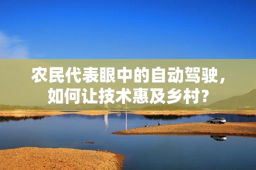 农民代表眼中的自动驾驶，如何让技术惠及乡村？