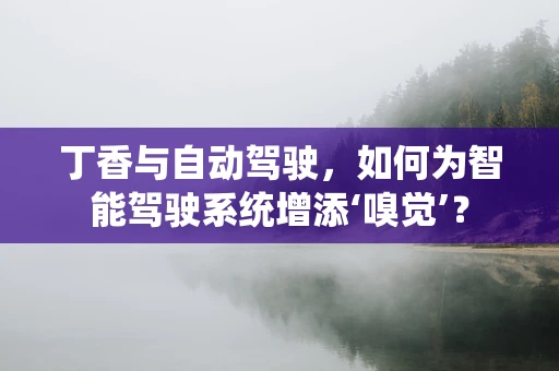 丁香与自动驾驶，如何为智能驾驶系统增添‘嗅觉’？