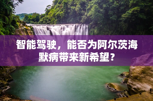 智能驾驶，能否为阿尔茨海默病带来新希望？
