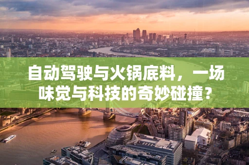 自动驾驶与火锅底料，一场味觉与科技的奇妙碰撞？