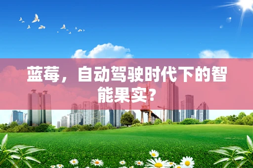 蓝莓，自动驾驶时代下的智能果实？