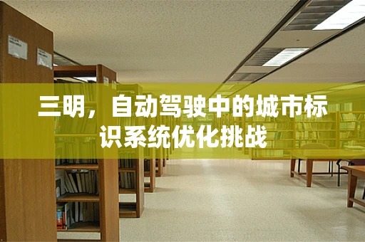 三明，自动驾驶中的城市标识系统优化挑战