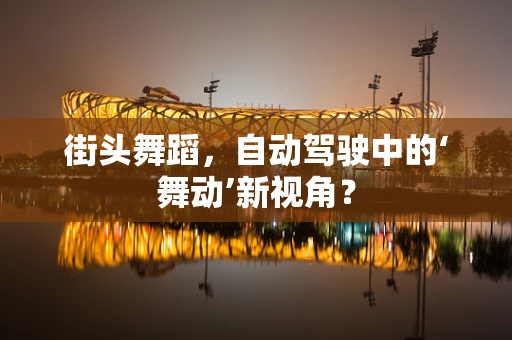 街头舞蹈，自动驾驶中的‘舞动’新视角？