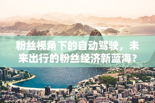 粉丝视角下的自动驾驶，未来出行的粉丝经济新蓝海？