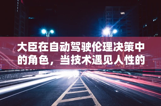大臣在自动驾驶伦理决策中的角色，当技术遇见人性的抉择