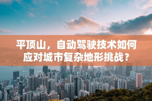 平顶山，自动驾驶技术如何应对城市复杂地形挑战？