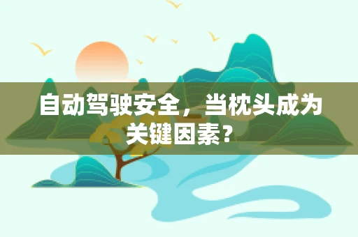 自动驾驶安全，当枕头成为关键因素？
