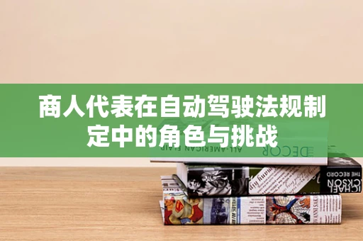 商人代表在自动驾驶法规制定中的角色与挑战