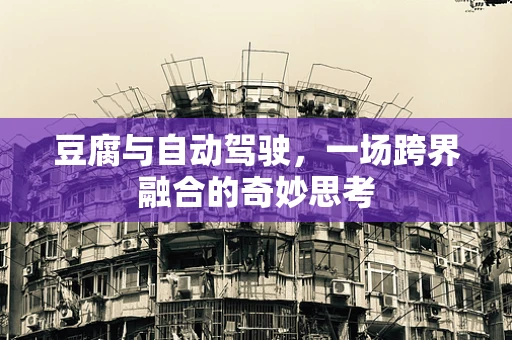 豆腐与自动驾驶，一场跨界融合的奇妙思考