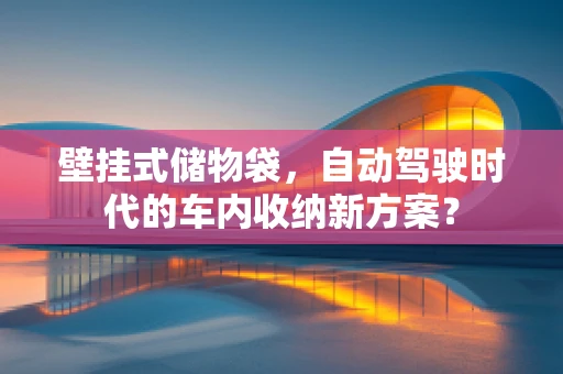 壁挂式储物袋，自动驾驶时代的车内收纳新方案？