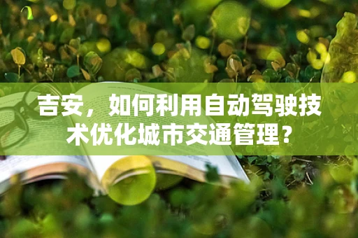 吉安，如何利用自动驾驶技术优化城市交通管理？