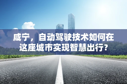 咸宁，自动驾驶技术如何在这座城市实现智慧出行？