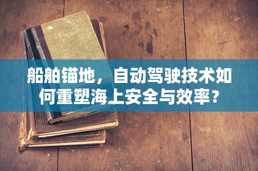船舶锚地，自动驾驶技术如何重塑海上安全与效率？