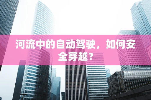 河流中的自动驾驶，如何安全穿越？