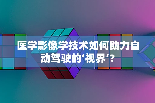 医学影像学技术如何助力自动驾驶的‘视界’？