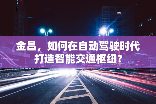 金昌，如何在自动驾驶时代打造智能交通枢纽？