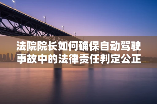 法院院长如何确保自动驾驶事故中的法律责任判定公正透明？