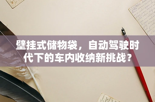 壁挂式储物袋，自动驾驶时代下的车内收纳新挑战？